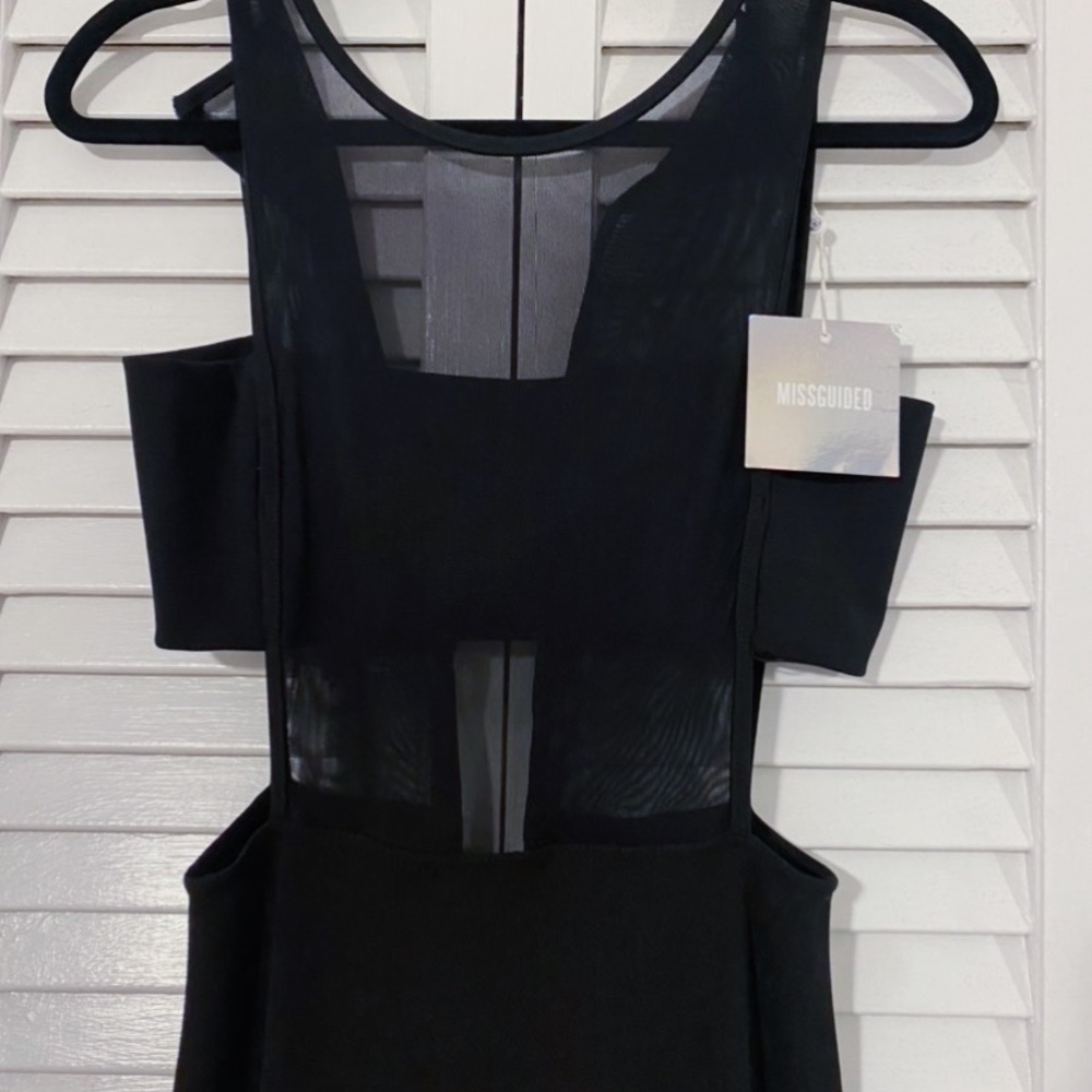Long mesh top with cut outs! NWT - Picture 4 of 6
